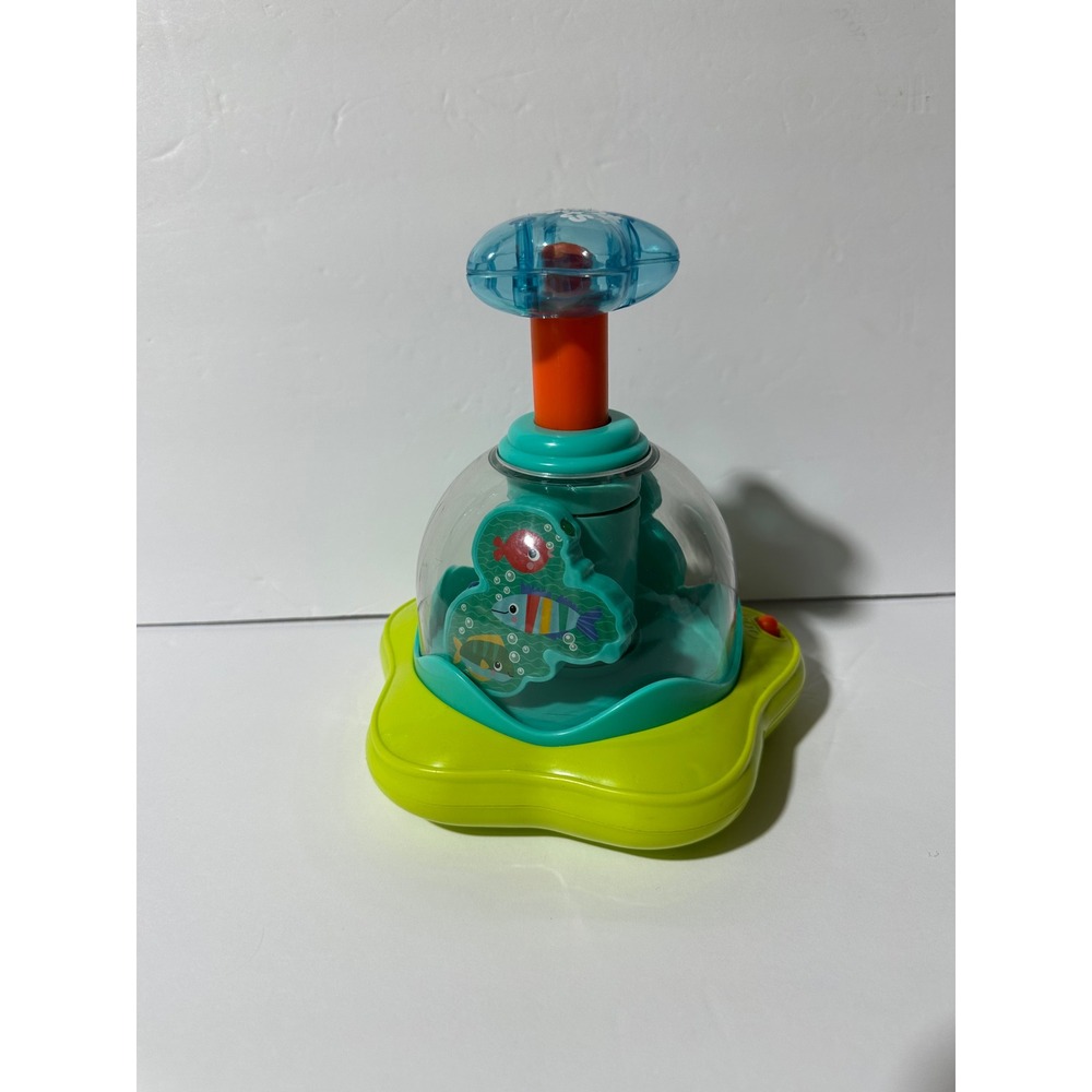 Bright Starts Press & Spin Activity Toy Sensory Aquarium Fish Sounds